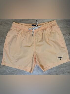 Barbour Quick Dry Peach Elastic Waist Swim Shorts/trunks